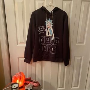 Rick and Morty NWOT Sweatshirt Size M Unisex “Science is wise”